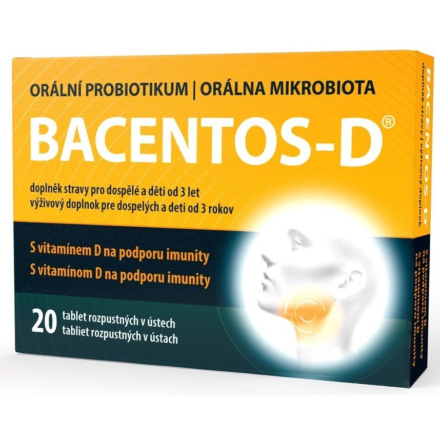 Bacentos-D Orální probiotikum 20 tablet