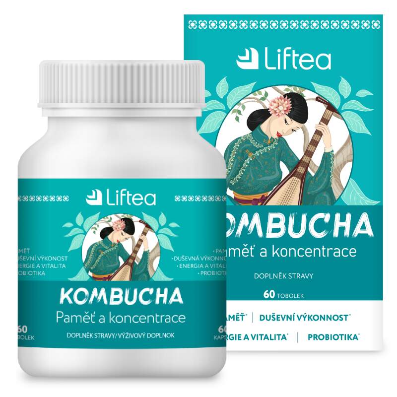 Liftea Kombucha Paměť a koncentrace 60 tobolek