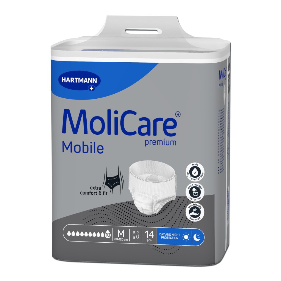 Kalhotky Navlékací Molicare Mobile 10 Kapek M boky 80-120cm 2574ml 14ks