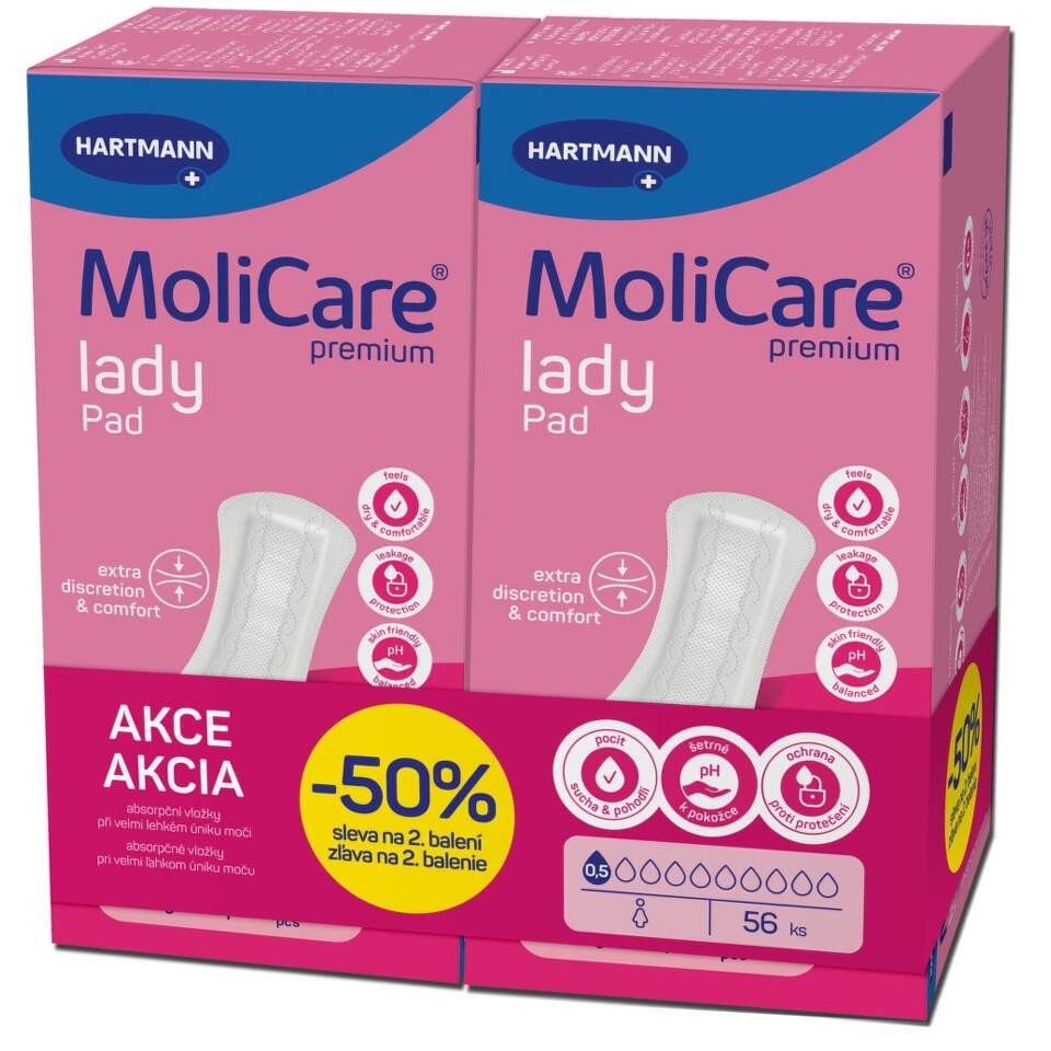 MoliCare LadyPad 0.5 kapky Duopack 2x28ks