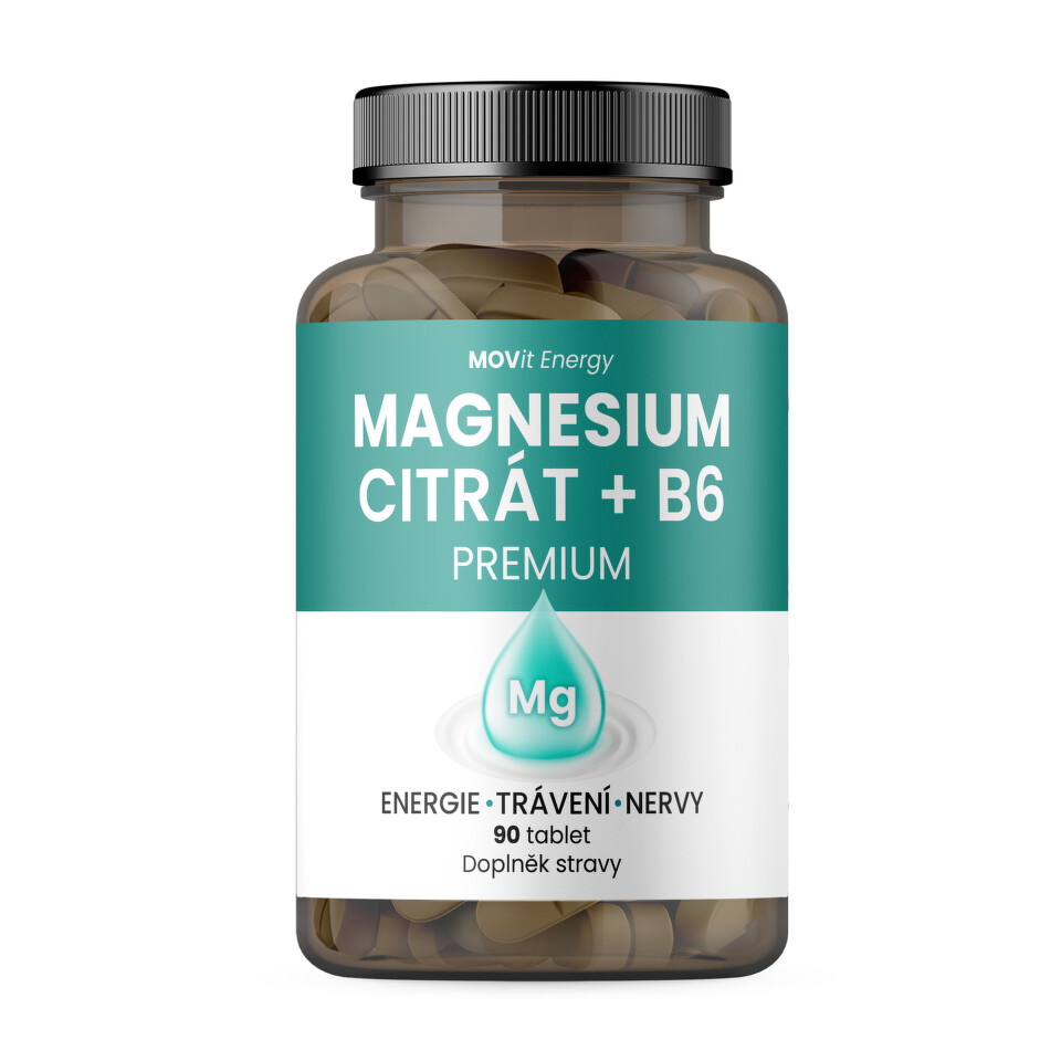 Movit Magnesium Citrát + B6 Premium 90 tablet
