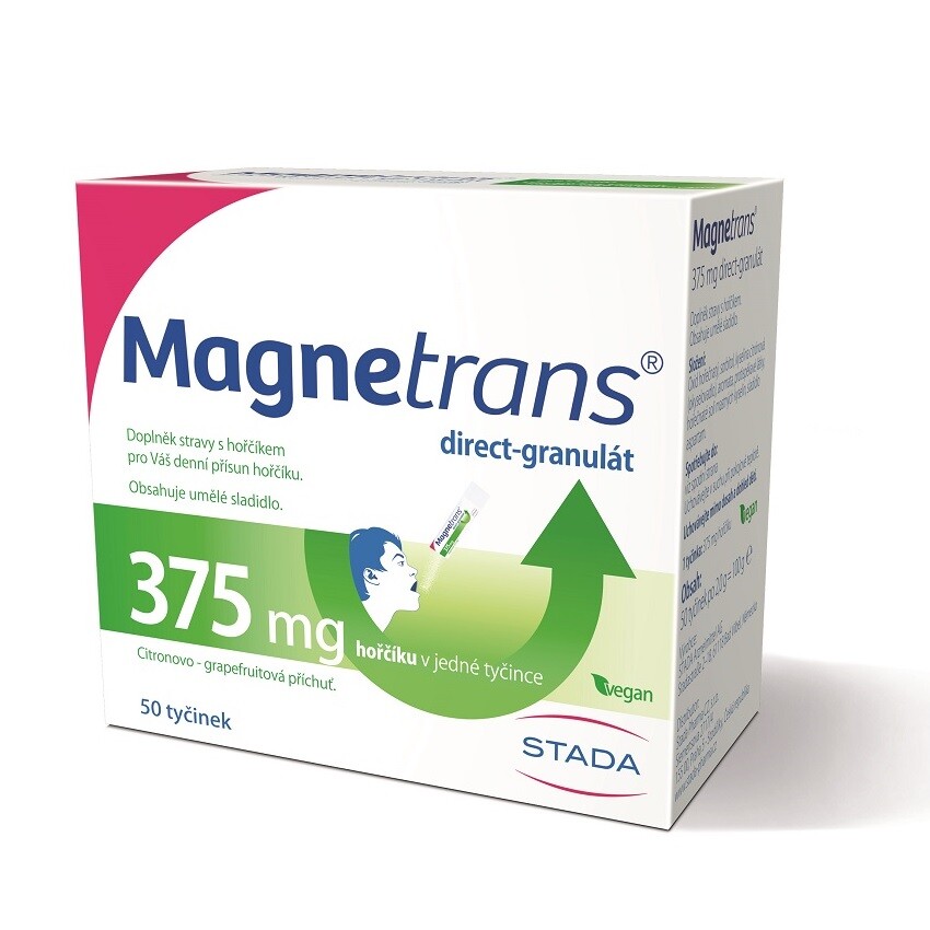 Magnetrans 375mg 50 tyčinek granulátu