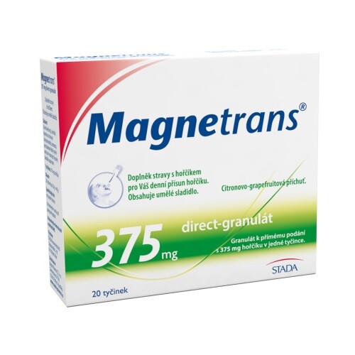 Magnetrans 375mg 20 tyčinek granulátu