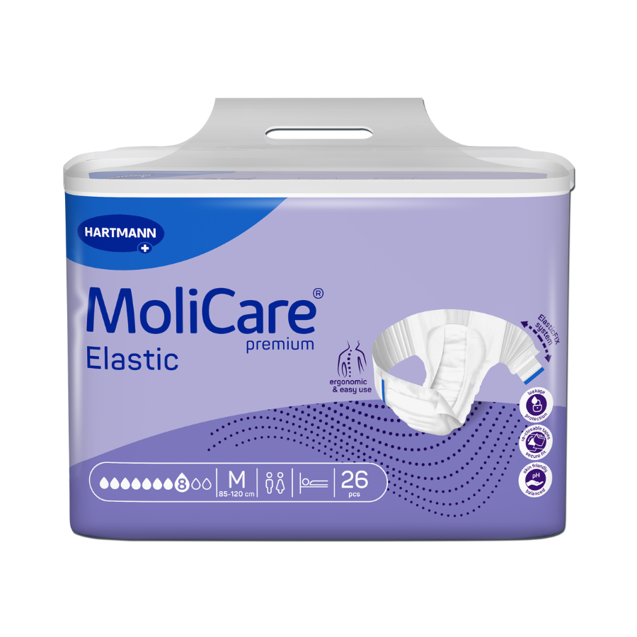 Kalhotky zalepovací Molicare Elastic 8 kapek M boky 85-120cm 3144ml 26ks