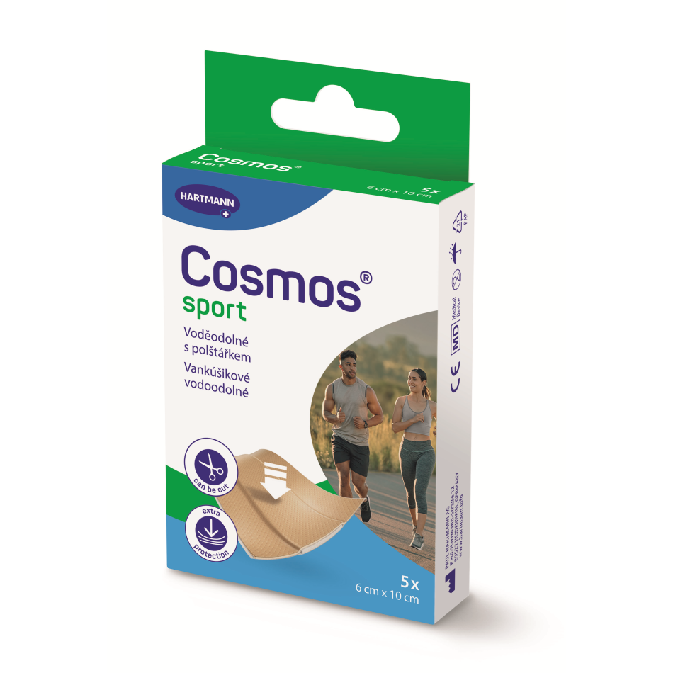 Cosmos sport voděodolná náplast 6x10cm 5ks