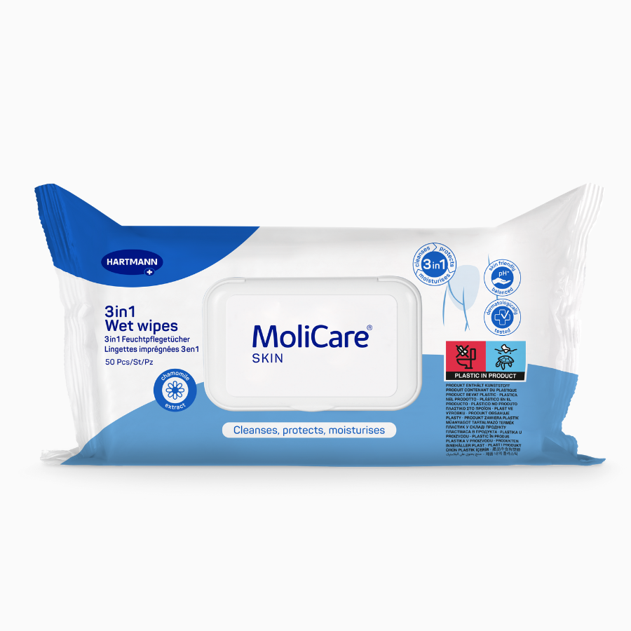 Molicare Skin Vlhčené ubrousky 3v1 50 ks