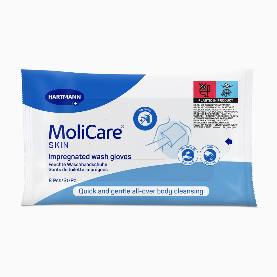 Molicare Skin Napuštěné mycí žínky 8 ks