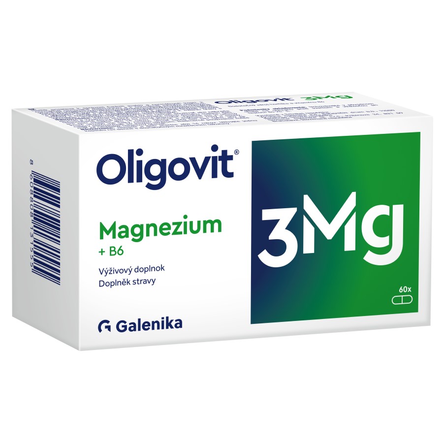 Oligovit 3Mg Magnezium +B6 60 tobolek Galenika