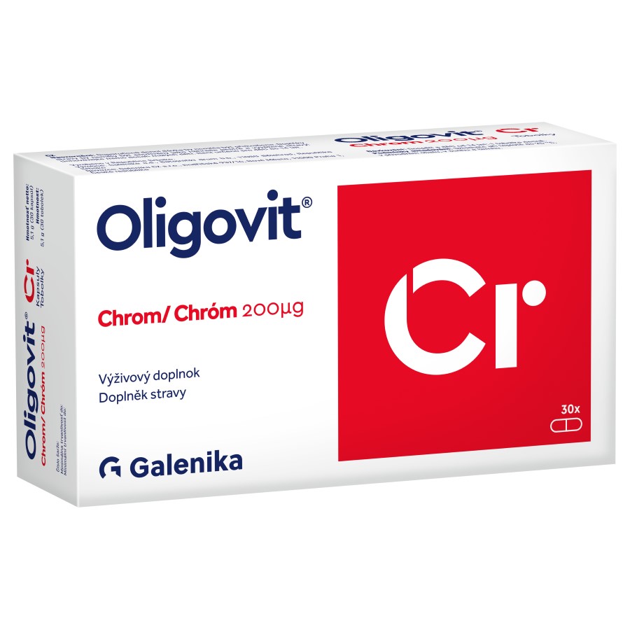 Oligovit Chrom 200mcg 30 tobolek Galenika