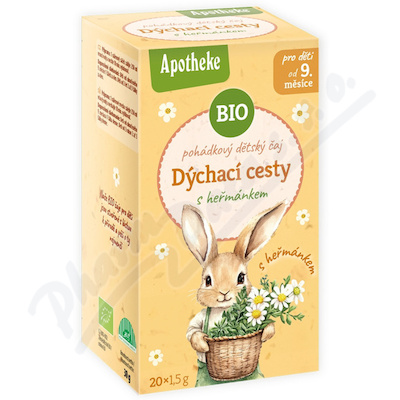 Apotheke Pohádkový dětský čaj Dýchací cesty s heřmánkem BIO 20x1.5g NEW