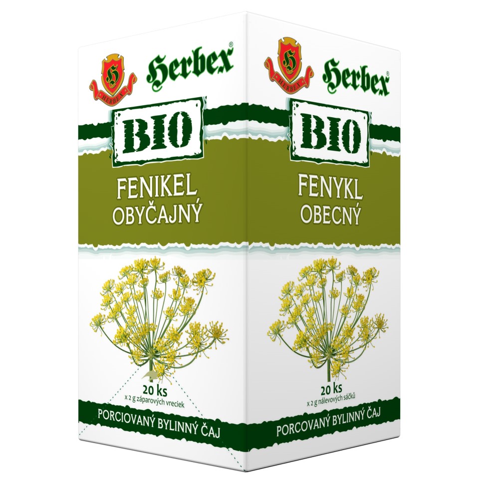 Herbex Bio Fenykl obecný  nálevové sáčky 20x2g