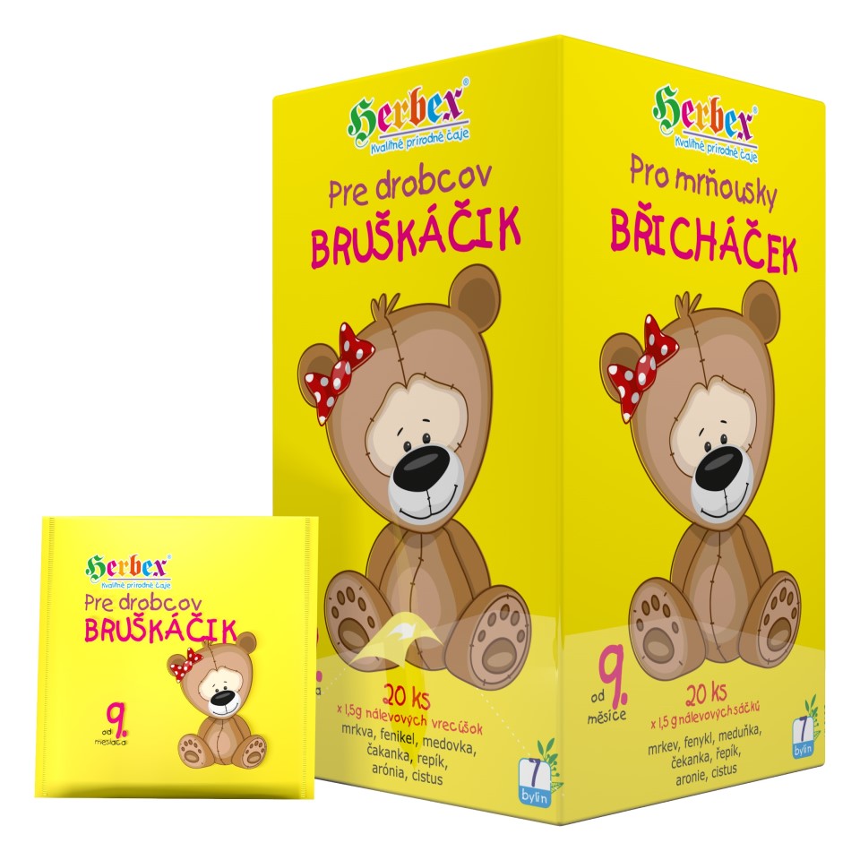 Herbex Břicháček pro mrňousky od 9.měsíce 20x1.5g sáčků