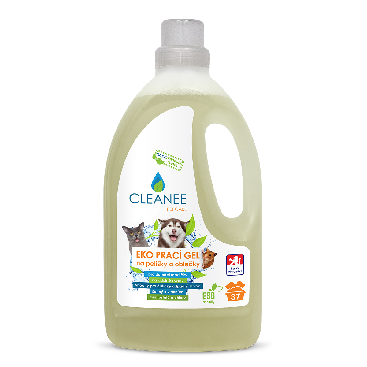 Cleanee Pet Care eko prací gel na pelíšky a oblečky 1,5L