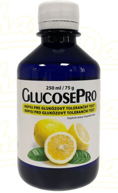 GlucosePro nápoj pro glukózový torelanční test citron 250ml