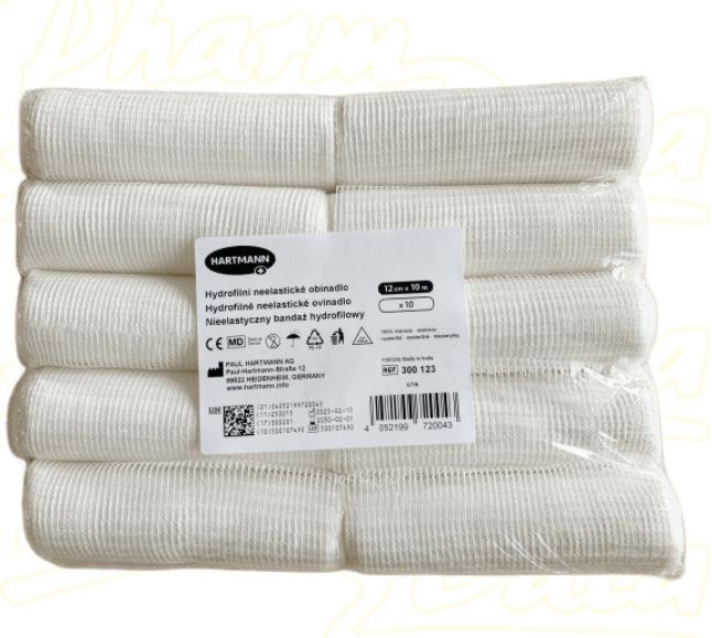Hartmann Hydrofilní neelastické obinadlo 12cmx10m 10ks