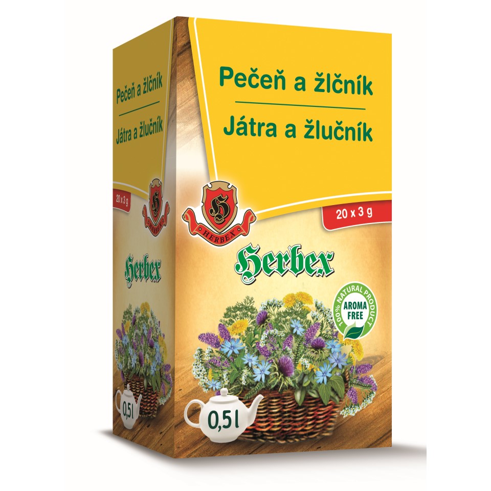 Herbex Játra a žlučník 20x3g sáčků