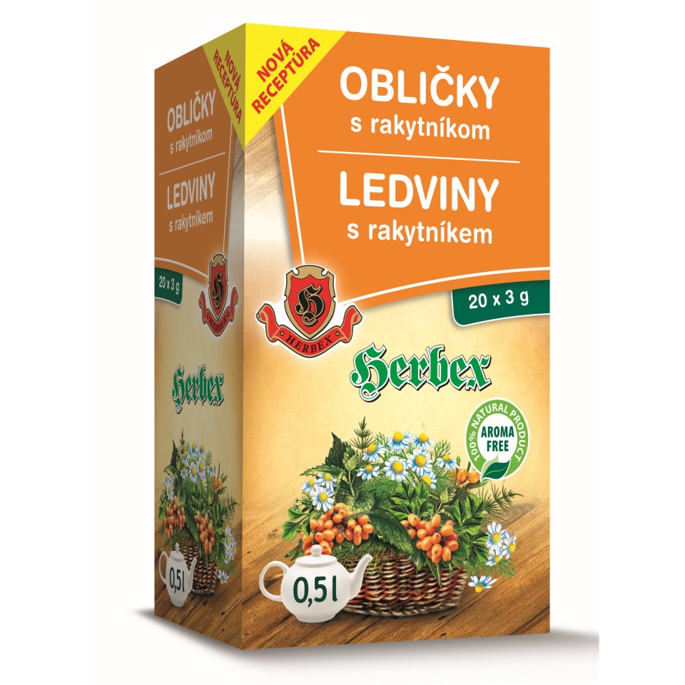 Herbex Ledviny s rakytníkem 20x3g sáčků