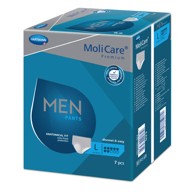 Molicare Men Pants navlékací kalhotky 7 kapek L boky 100-150cm 1412ml 7ks