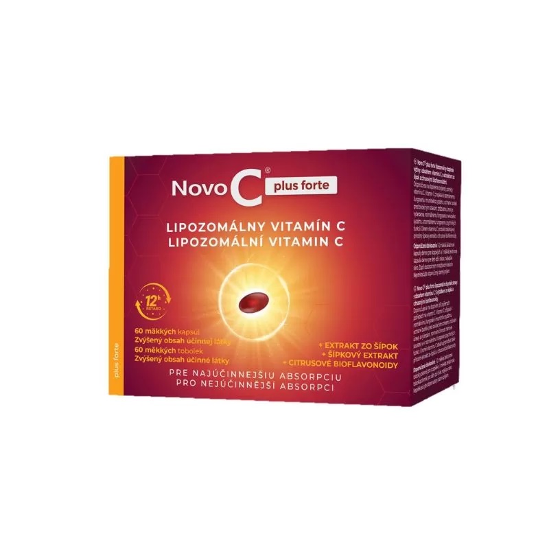 Novo C plus forte lipozomální vitamín C 60 tobolek
