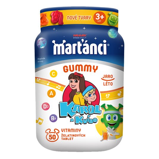 Marťánci Gummy Karol a Kvído jaro-léto 50 tablet