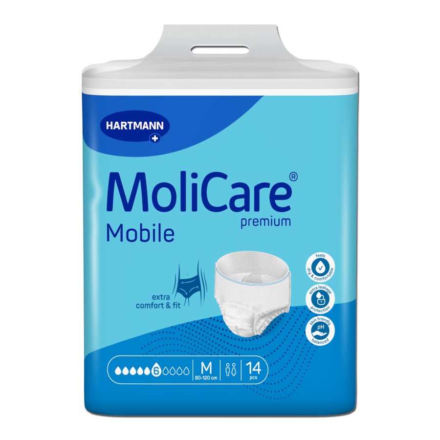 Inkontinenční kalhotky natahovací MoliCare Mobile 6k M 14ks