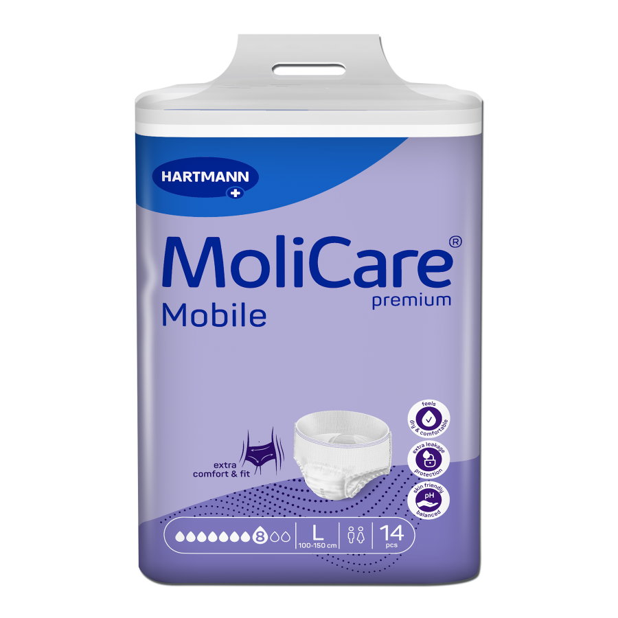 Inkontinenční kalhotky natahovací MoliCare Mobile 8k L 14ks