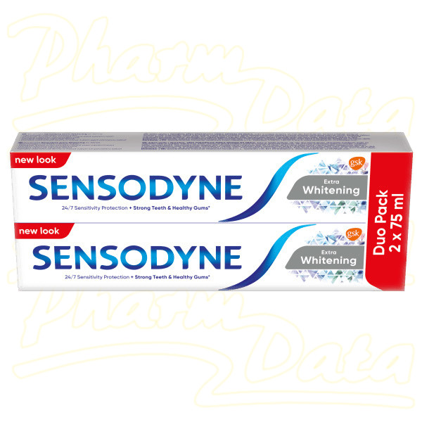 Sensodyne Extra Whitening zubní pasta 2x75ml
