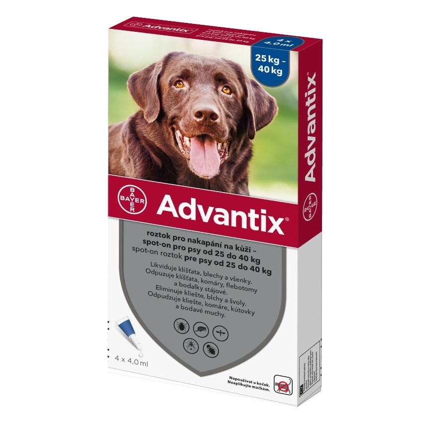 Advantix pro psy 25-40kg spot-on 4x4ml
