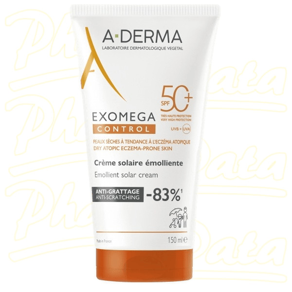 A-derma Exomega Control Emolienční krém SPF50+ 150ml