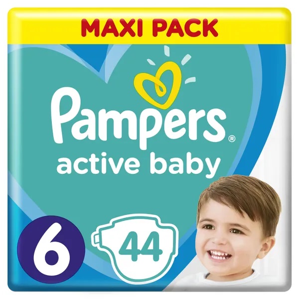 Pampers Active Baby velikost 6 plenkové kalhotky 13-18kg 44ks