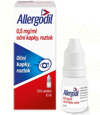 Allergodil 0,5 mg/ml oční kapky 6 ml