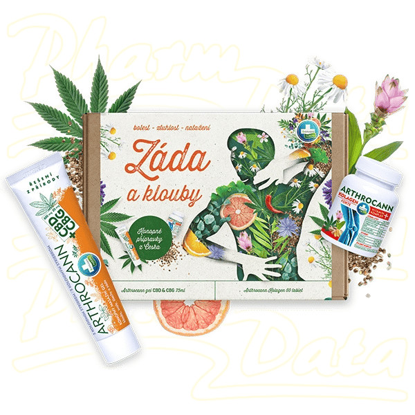 Annabis Záda a Klouby Arthocann CBD 75ml + Kolagen 60 tablet