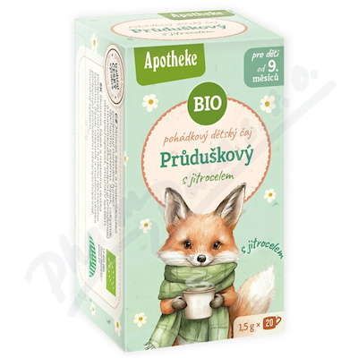 Apotheke Pohádkový dětský čaj Průduškový s jitrocelem BIO 20x1.5g NEW
