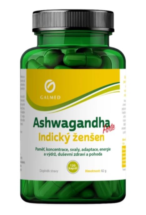 Ashwagandha Forte Indický ženšen 120 kapslí Galmed