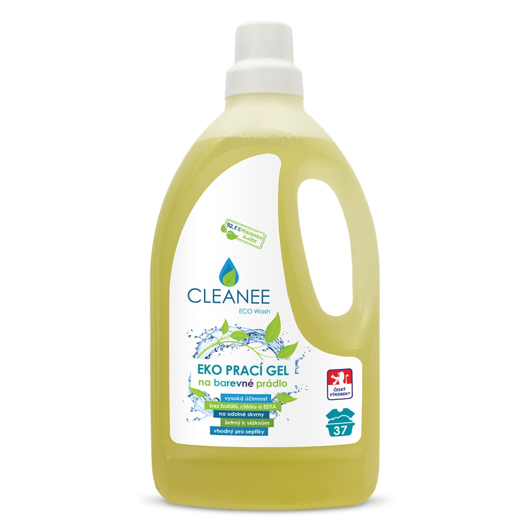 Cleanee Eco Wash eko prací gel na barevné prádlo 1.5L