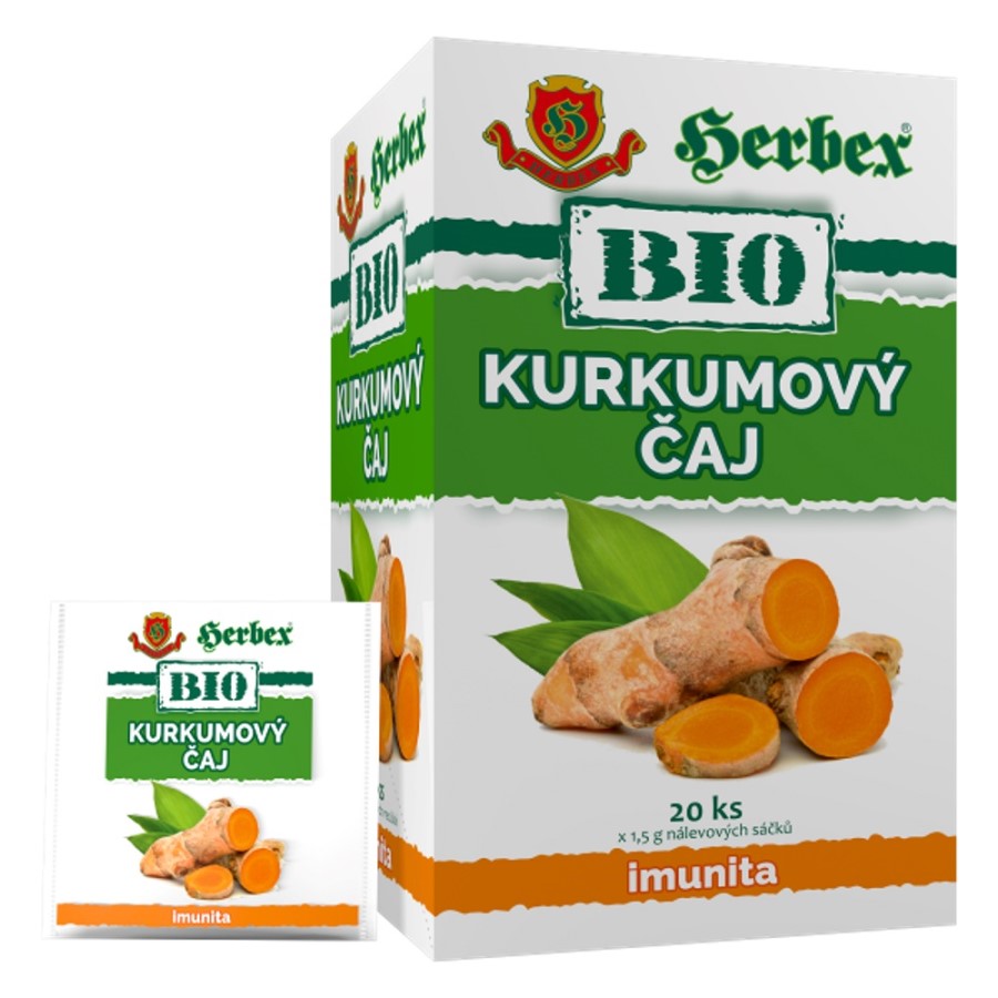 Herbex Bio Kurkumový čaj nálevové sáčky 20x1.5g
