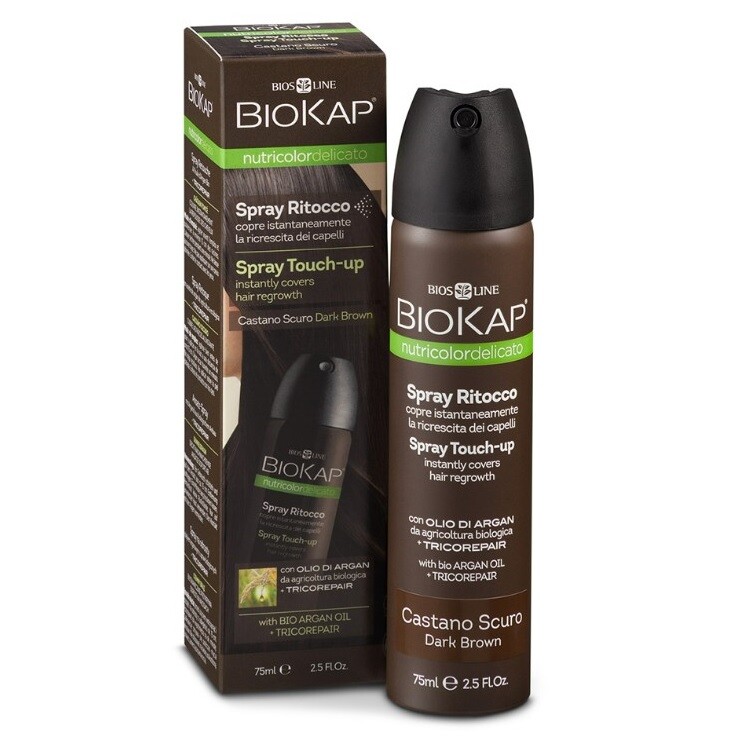 BIiokap Spray Touch up Hnědý tmavý krycí sprej 75 ml