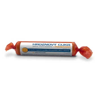 Hroznový cukr vitamin C pomeranč Da Vinci Pharma 17 pastilek