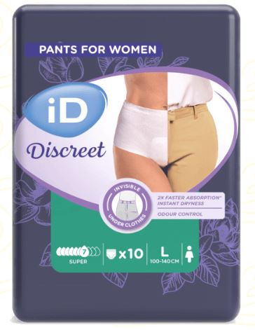 iD Discreet Pants for Woman Super Large 10ks