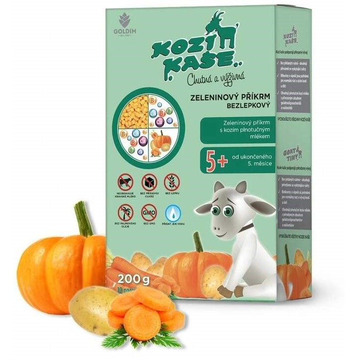 Kozí kaše zeleninový příkrm od ukončeného 5.měsíce 200g