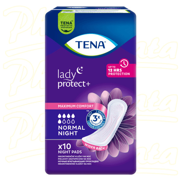 Tena Lady Protect+ Normal Night inkontinenční vložky 10ks 760765