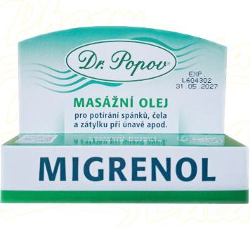 Dr.Popov Migrenol roll-on masážní olej 10ml