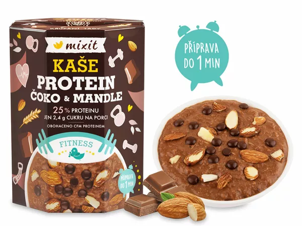 Mixit Minutová kaše Protein - čokoláda s mandle 320 g