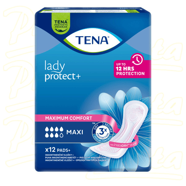 Tena Lady Protect+ Maxi inkontinenční vložky 12ks 760931