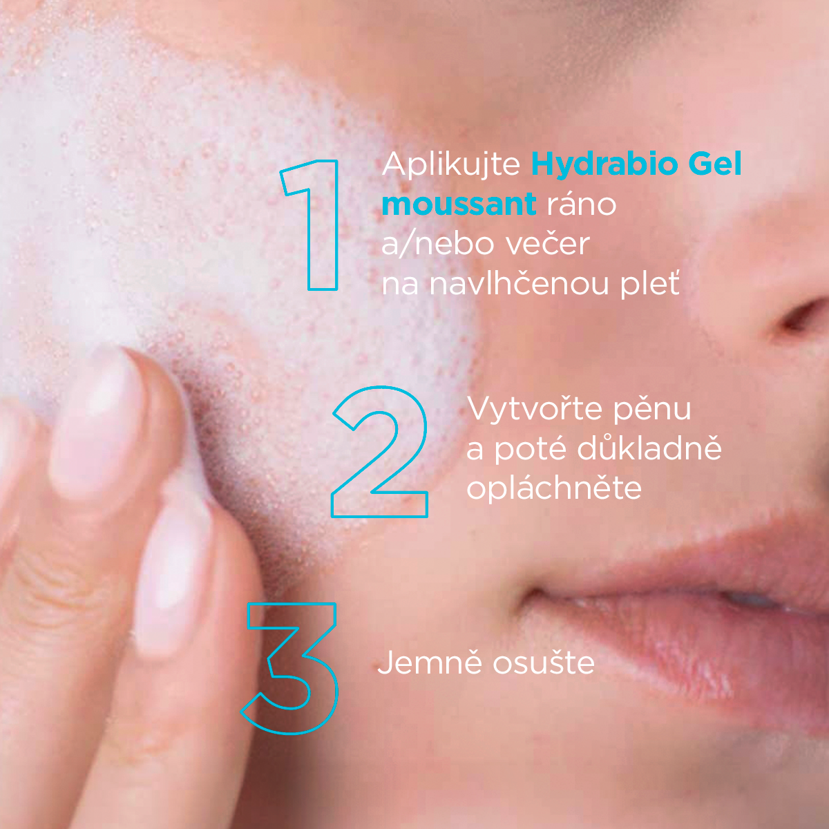 Použití BIODERMA Hydrabio Gel Moussant
