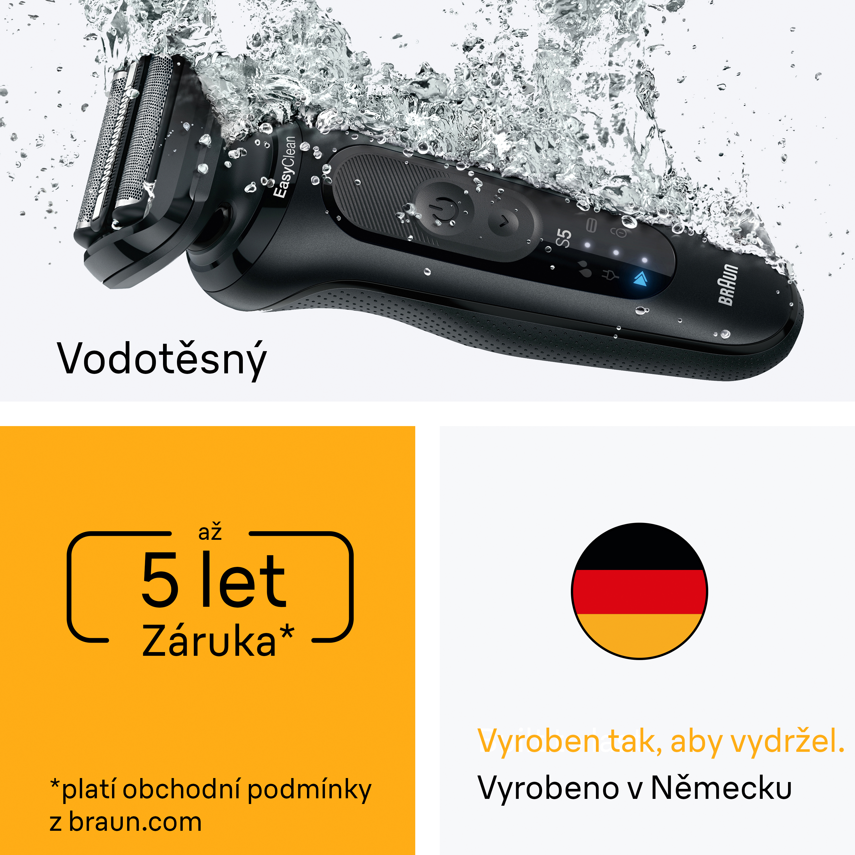 Vodotěsné použití