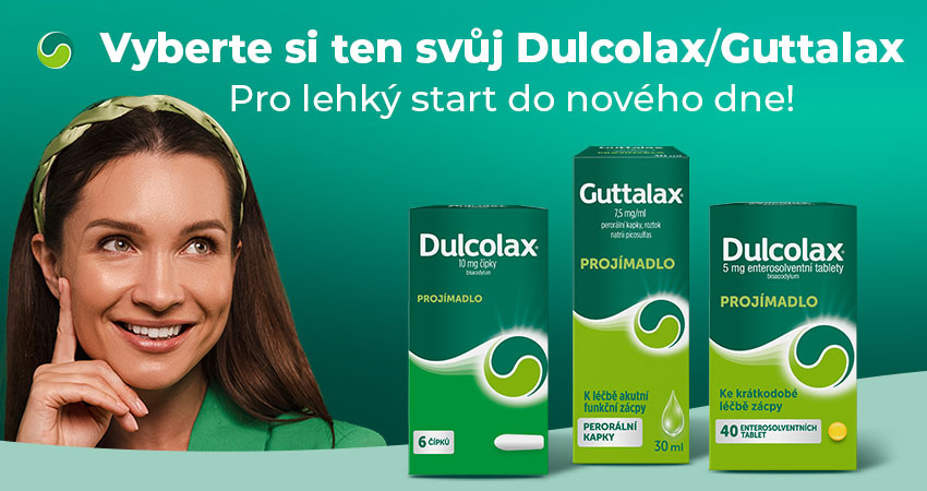 Dulcolax a Guttalax – vyberte si formu, která vám vyhovuje