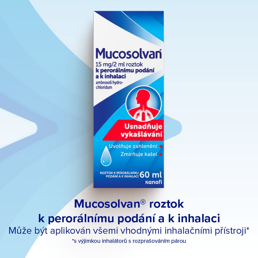 Mucosolvan roztok k perorálnímu podání a k inhalaci