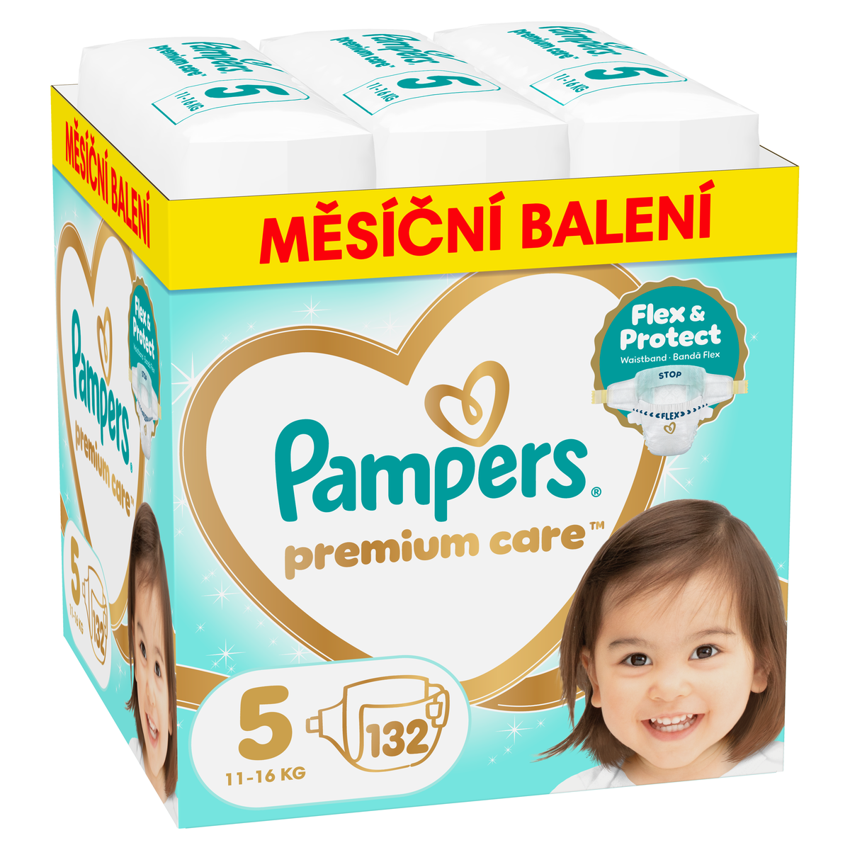 Pampers Premium Care 5 plenky 11-16 kg 132 kusů